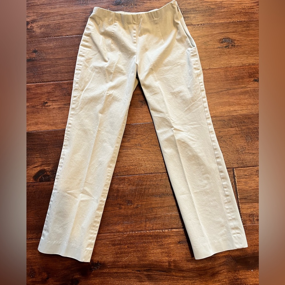 LL BEAN COTTON KAKHI CHINO PANTS SIZE 6.